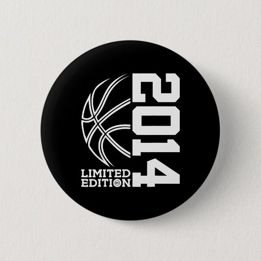 Sinds 2014 Verjaardag Bysketbyll Limited Edition 2 Ronde Button 5,7 Cm (Voorkant)
