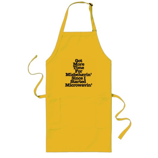 Sinds ik begon met het Schort van Microwavin (Voorkant)