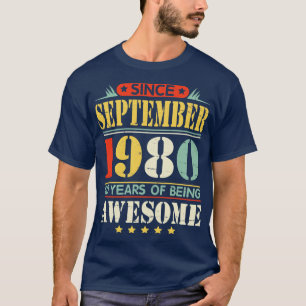 Sinds september 1980 Gefeliciteerd met Papa Daddy T-shirt