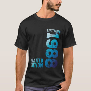 Sinds september 1988 1988 Jaar 1988 Retro 1988 Vin T-shirt
