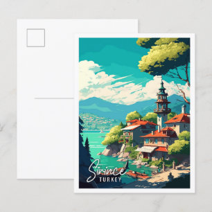 Sinds Turkije vintage reisillustratie Briefkaart
