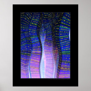 Sine City (blauw) Poster