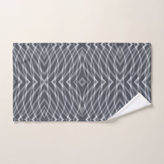 Sine Wave Pulse Signal moderne Art Abstrait Design (Serviette à main)