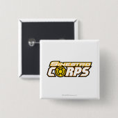 Sinestro Corps Vierkante Button 5,1 Cm (Voorkant /achterkant)