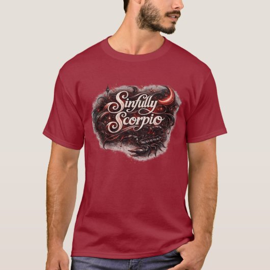 Sinfully Scorpio Zodiac T-Shirt – Dark Seductive A (Devant)
