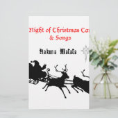 Sing Along Christmas beroemd gemaakt door Carols & Briefpapier (Staand voorkant)