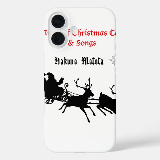 Sing Along Christmas beroemd gemaakt door Carols & Case-Mate iPhone Case (Achterkant)