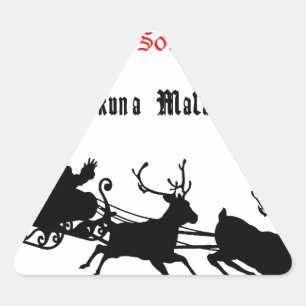 Sing Along Christmas beroemd gemaakt door Carols & Driehoek Sticker