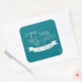 "Sing Anyway" Sticker Sheet - Blauwgroen (Envelop)