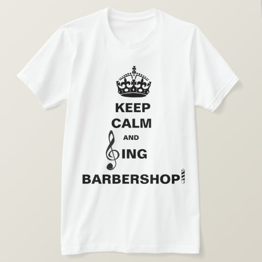 Sing Barbershop T-shirt (Design voorkant)