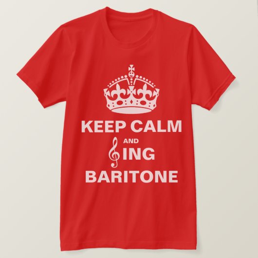 Sing Baritone T-shirt (Design voorkant)