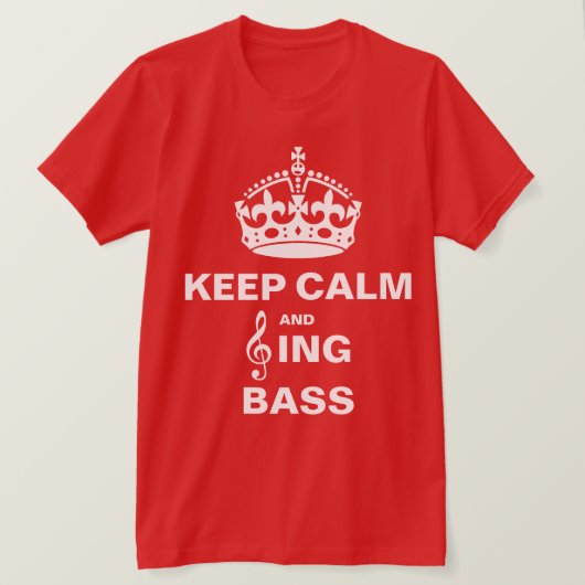 Sing Bass T-shirt (Design voorkant)