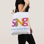 Sing-Boston Skyline Chorus Tas Canvas Bag (Dichtbij)
