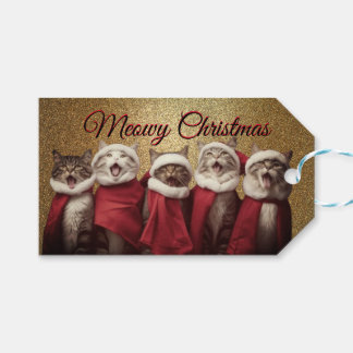 Sing Cat Gift Label Cadeaulabel