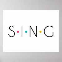 Sing Colored Stippen Singer