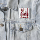 SinG LoVe SmiLe button1 Vierkante Button 5,1 Cm (In situ)