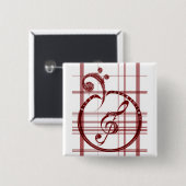 SinG LoVe SmiLe button1 Vierkante Button 5,1 Cm (Voorkant /achterkant)