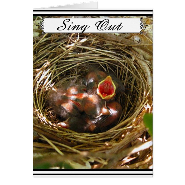 Sing Out - Carte de voeux (Devant)
