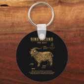 Sing Second The Goat (on Back) Sleutelhanger (Voorkant)