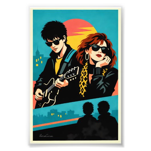 Sing Street Inspired Retro Movie Poster (Devant)