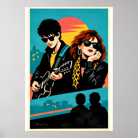 Sing Street Inspired Retro Movie Poster (Devant)