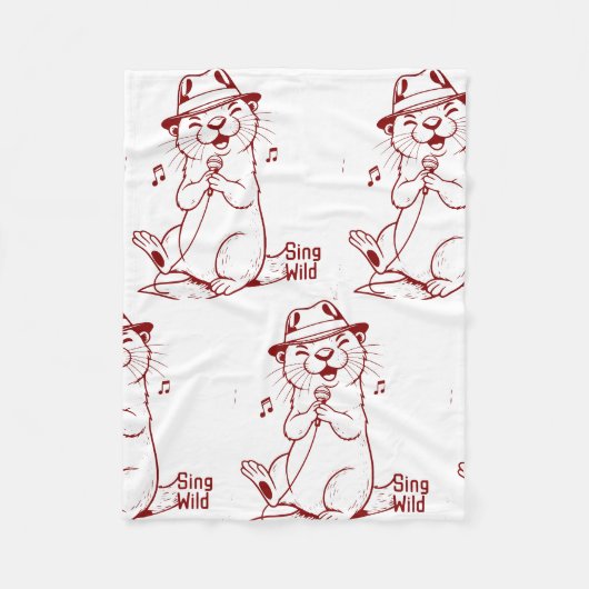 Sing Wild Fleece Deken (Voorkant)