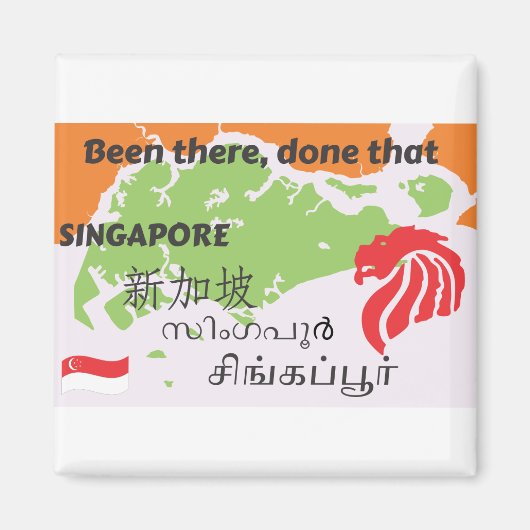 Singapore 10 magneet (Voorkant)