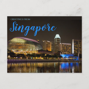 Singapore Ansichtkaart Briefkaart