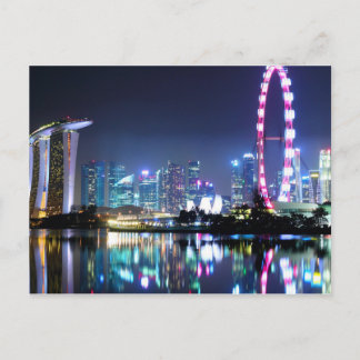Singapore bij het Briefkaart Nacht