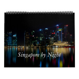 Singapore bij nacht kalender