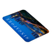 Singapore binnenstad bij nacht magneet (Rechterzijde)