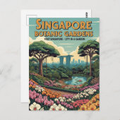 Singapore Botanic Gardens Reizen Briefkaart (Voorkant / Achterkant)