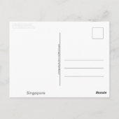 Singapore Briefkaart (Achterkant)