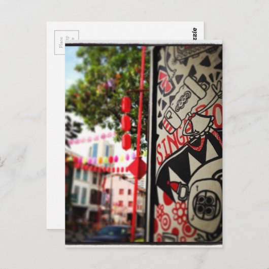 Singapore Briefkaart (Voorkant / Achterkant)