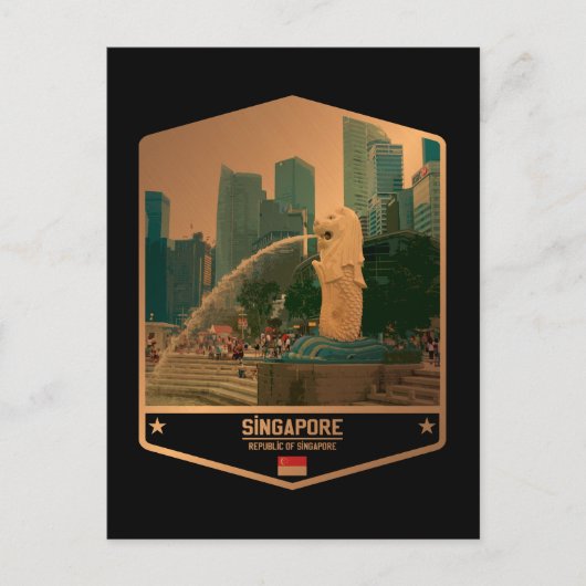 Singapore Briefkaart (Voorkant)