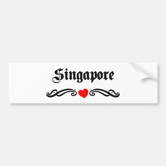 Singapore Bumpersticker (Voorkant)