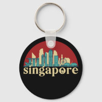Singapore City Skyline Cityscape Art