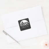 Singapore City Skyline Vierkante Sticker (Envelop)
