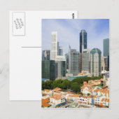 Singapore cityscape briefkaart (Voorkant / Achterkant)