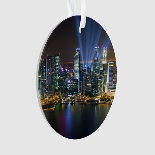 Singapore Downtown Lightshow Ornament (voorkant)