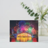 Singapore Fireworks Briefkaart (Staand voorkant)