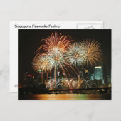 Singapore Fireworks Festival 2 Briefkaart (Voorkant / Achterkant)