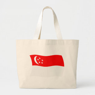 Singapore Flag Canvas tas