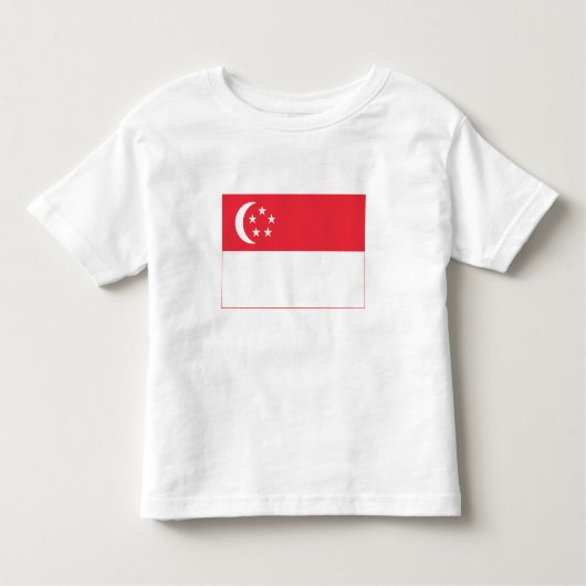 Singapore Flag Kinder Shirts (Voorkant)