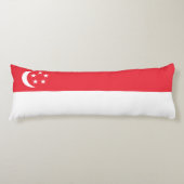 Singapore Flag Lichaamskussen (Voorkant)
