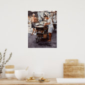 Singapore Hawker - Aquarel Art Print (Keuken)