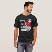 Singapore in mijn dna Singaporees vlaggenteam Sing T-shirt (Voorkant volledig)