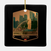 Singapore Keramisch Ornament (Achterkant)