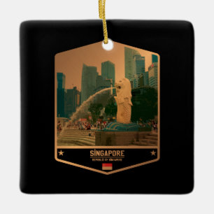 Singapore Keramisch Ornament