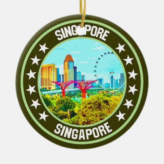 Singapore Keramisch Ornament (Voorkant)